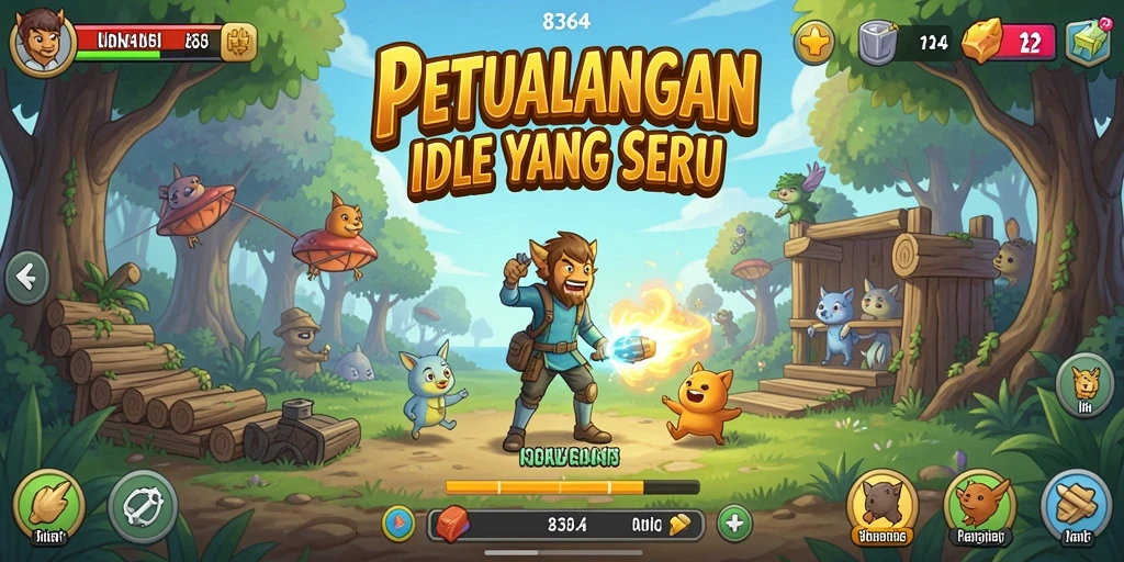 Tampilan gameplay 8364 yang menarik dan penuh warna.