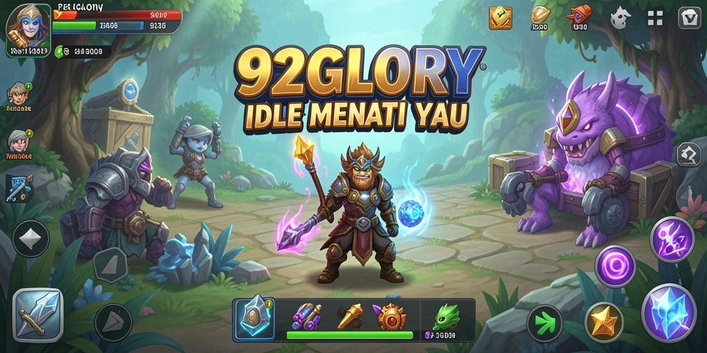 Screenshot menampilkan gameplay menarik di dunia 92GLORY.