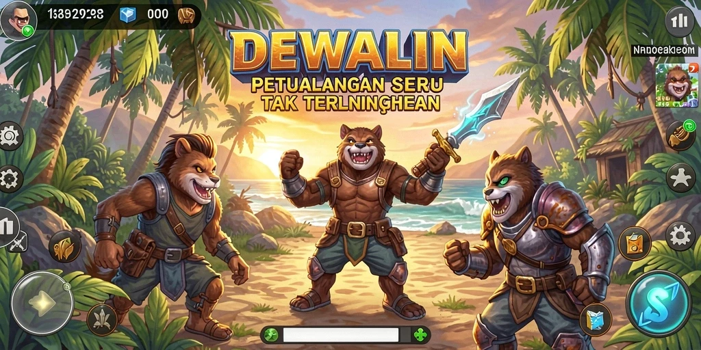 Tampilan gameplay seru dalam DEWALIN yang menyuguhkan petualangan menantang.