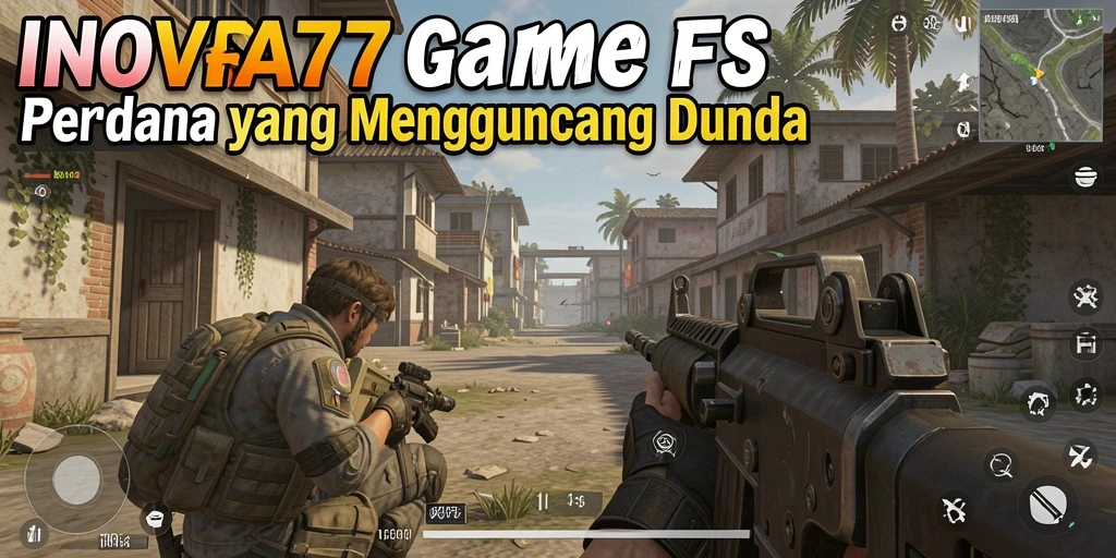 Tampilan gameplay yang memukau dari INOVA77 dengan aksi tembak-menembak intens.
