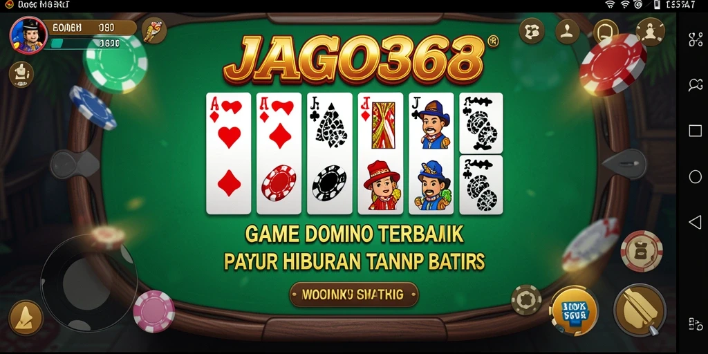 Tampilan utama JAGO368 yang menunjukkan keseruan bermain Domino.