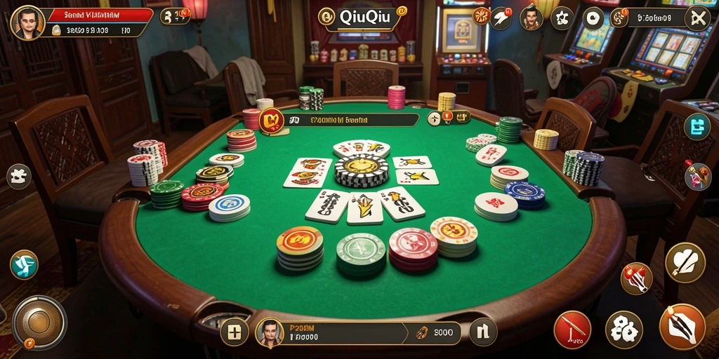 Screenshot utama P200M menampilkan gameplay seru QiuQiu.