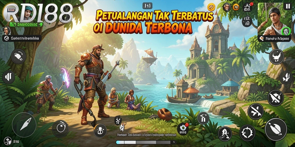 Tampilan grafis memukau dalam gameplay dunia terbuka RDI88.