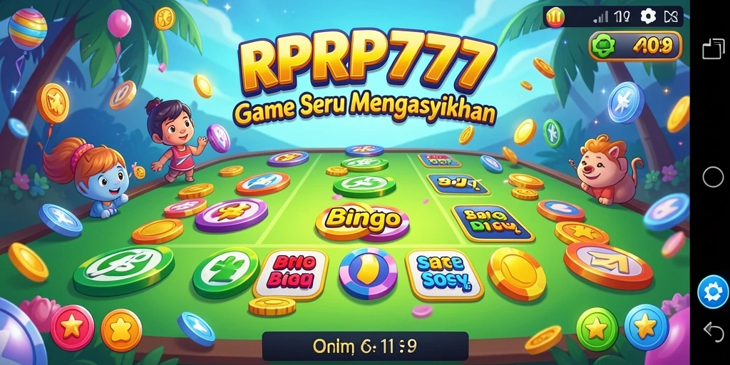Tampilan permainan bingo RPRP777 yang seru dan menegangkan.