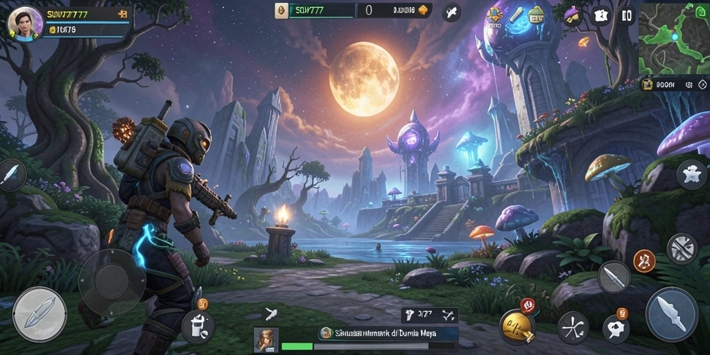 Tampilan gameplay SOV777 dengan simulasi dunia maya yang menarik.