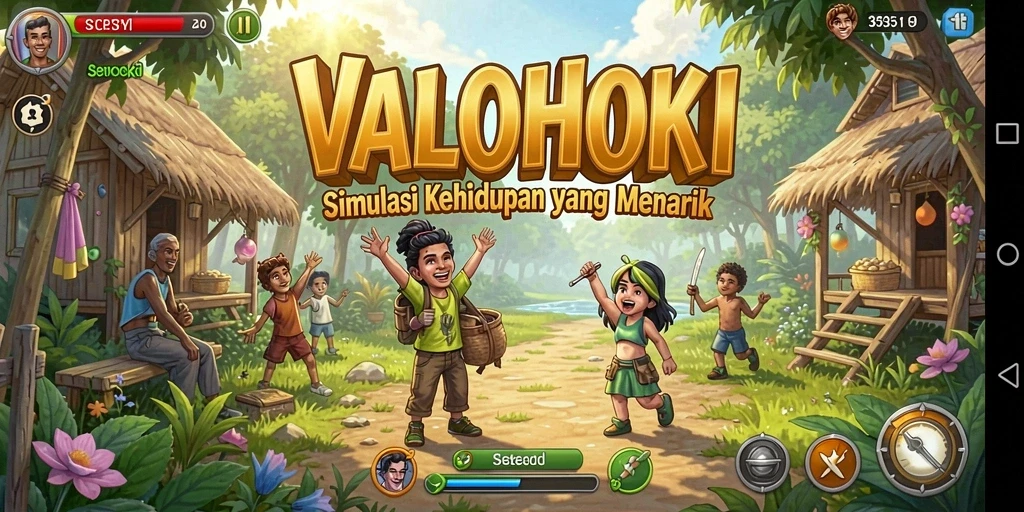 Tampilan gameplay VALOHOKI yang imersif dan interaktif.